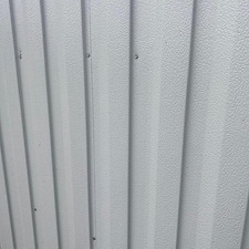 Mossy Steel Shed Cleaned in Cary, NC 6