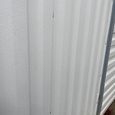 Mossy Steel Shed Cleaned in Cary, NC 9